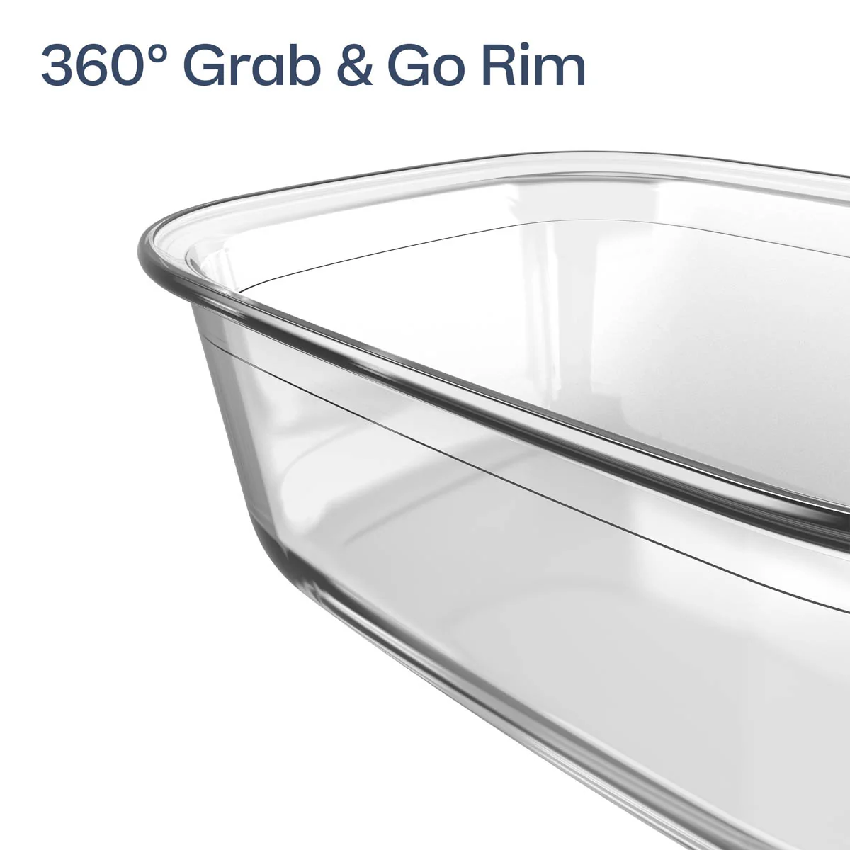 Tupperware Voila™ Glass Bakeware Set of 3 | Square, Round & XL Rectangular - Image 3