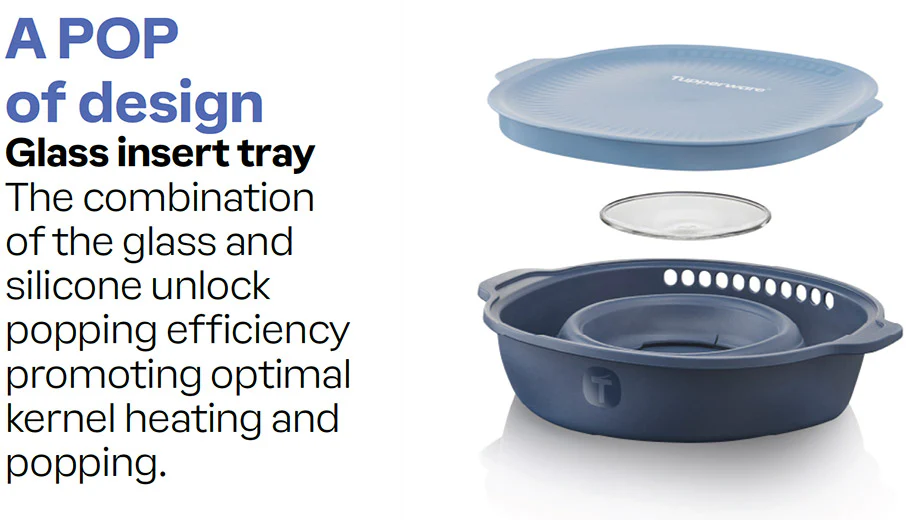Tupperware® WOW Pop Microwave Popcorn Maker  | All-in-1 Popper - Image 4