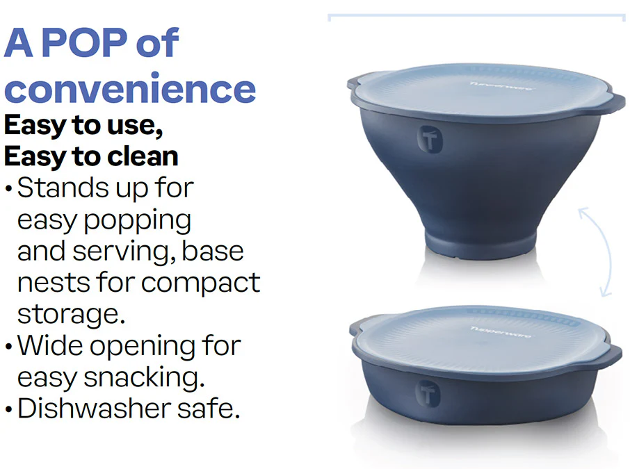 Tupperware® WOW Pop Microwave Popcorn Maker  | All-in-1 Popper - Image 6